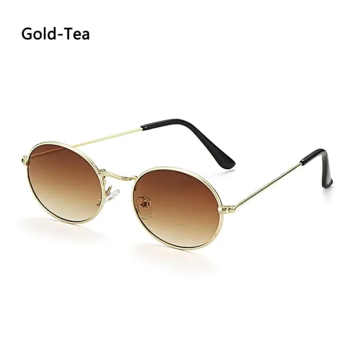 Lunettes de soleil ovales rétro à petite monture