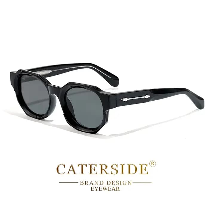 Lunettes de soleil carrées punk pour hommes et femmes