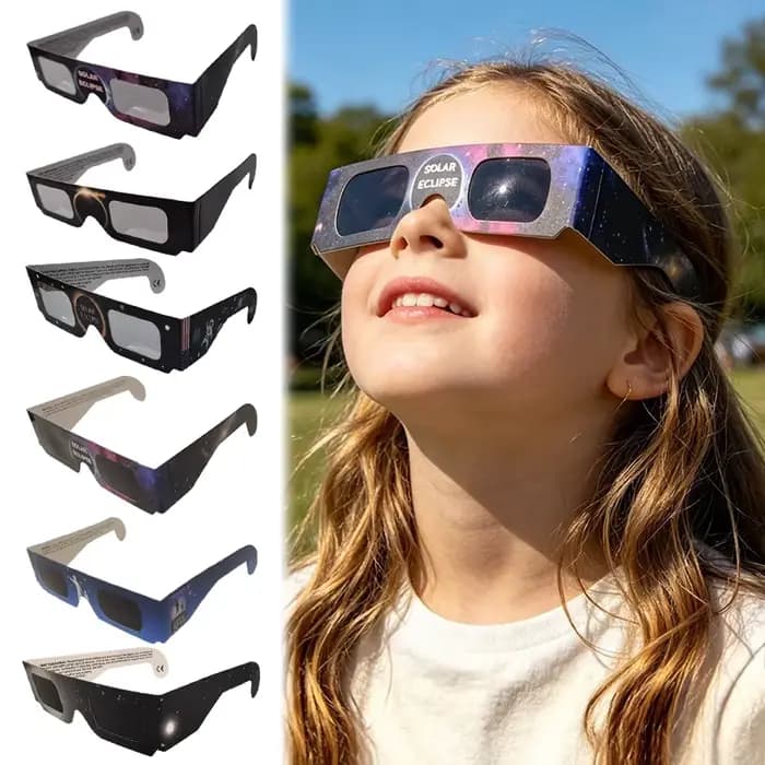 Lunettes d'éclipse solaire approuvées pour observation directe du soleil