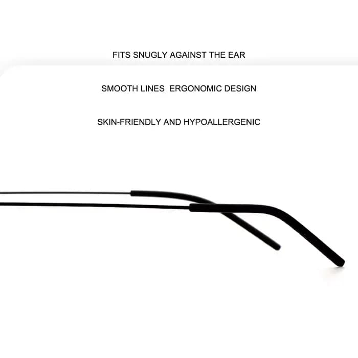 Lunettes de luxe en titane pur à bords fins, montures sans vis, ultra-légères, pour hommes d'affaires, décontractées