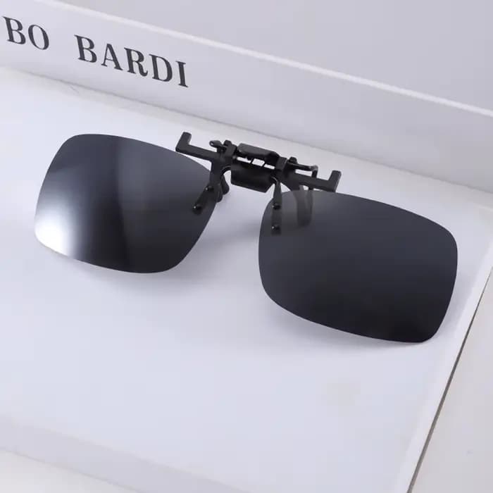 Lunettes de soleil jaunes à clipser