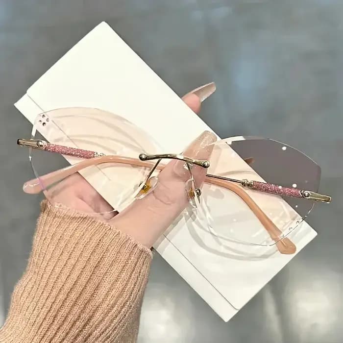Lunettes de lecture presbytie papillon rose dégradé