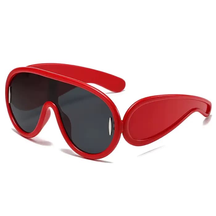 Lunettes de soleil rondes vintage exagérées pour femmes et hommes