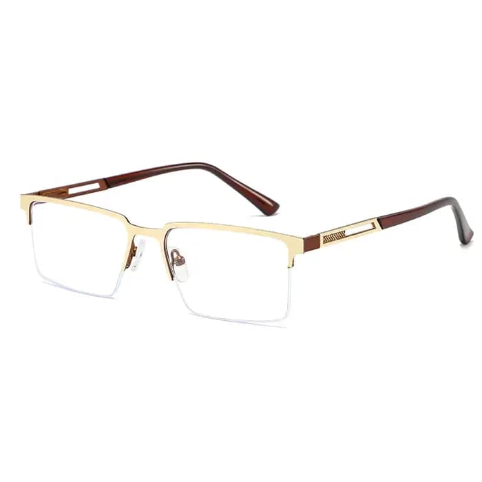 Cadre en métal simple, adapté aux occasions professionnelles et à la conduite. L'apparence est digne d'un objet de luxe : Lunettes de voiture 6006
