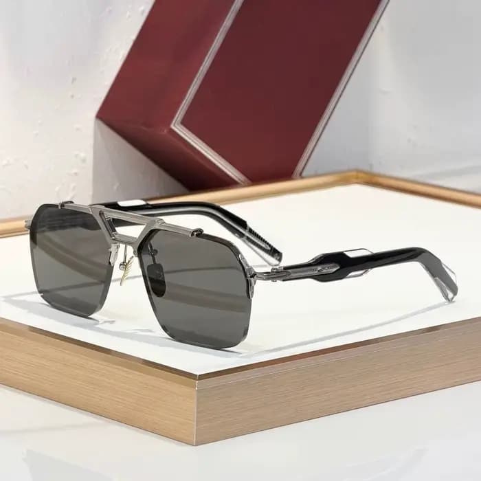 SILVERTON 2026 Lunettes de soleil carrées en titane UV400, style rétro classique, haute qualité, pou