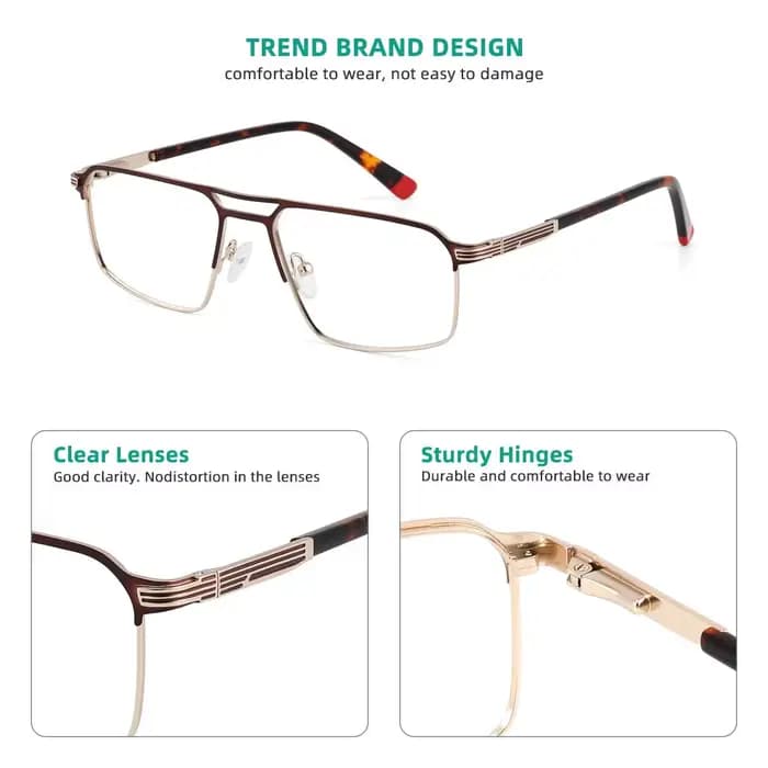 YINSQER Lunettes de lecture photochromiques pour hommes