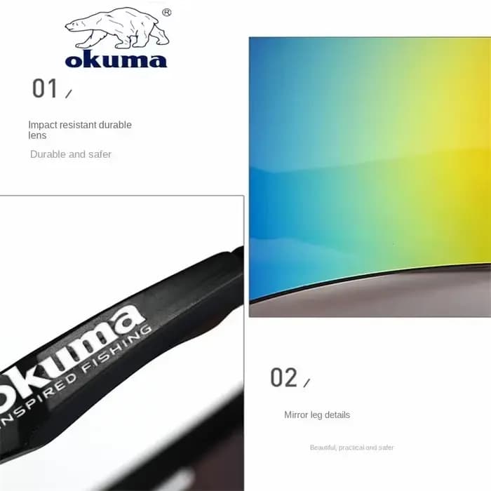 Okuma-Lunettes de soleil de pêche pour hommes et femmes