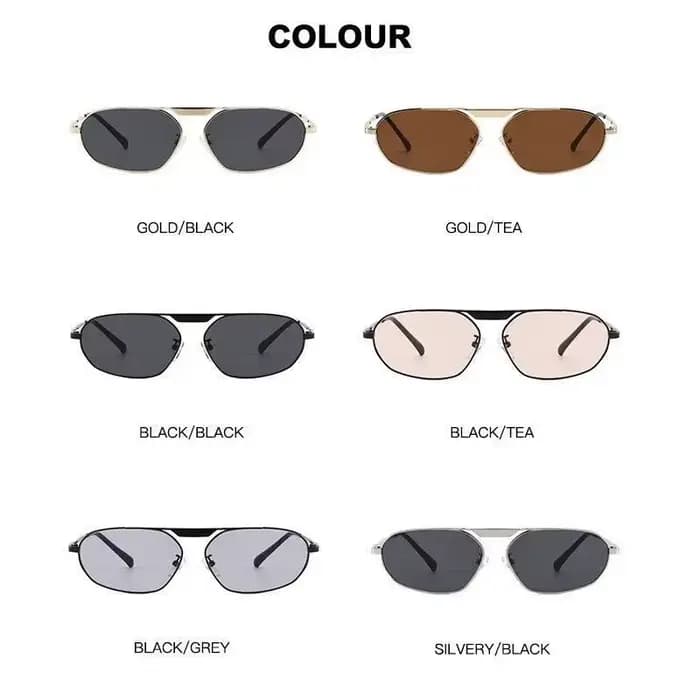 Ins polygone femme lunettes de soleil pour hommes mode