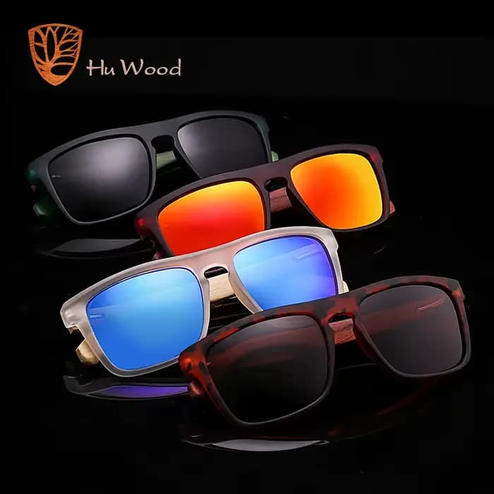 HU WOOD lunettes de soleil pour hommes bois de zèbre