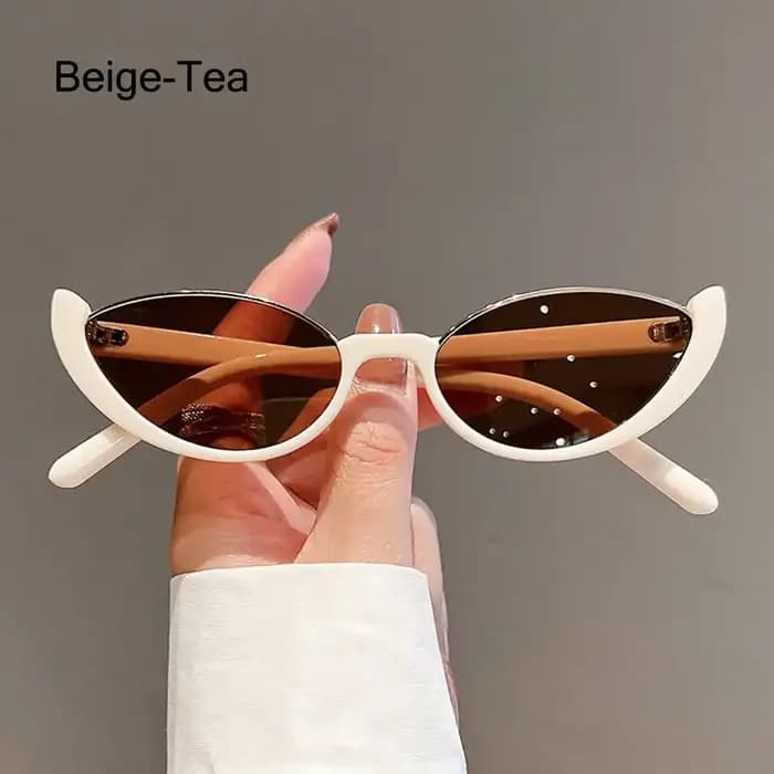 Lunettes de soleil Vintage petit œil de chat pour femmes