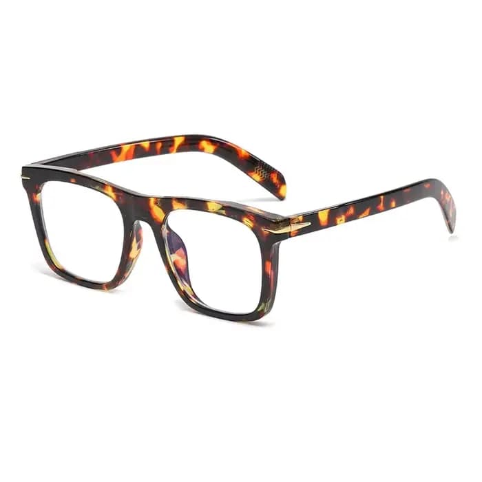 Lunettes carrées pour hommes, multifocales progressives, dioptrie standard pour hypermétropie, sans
