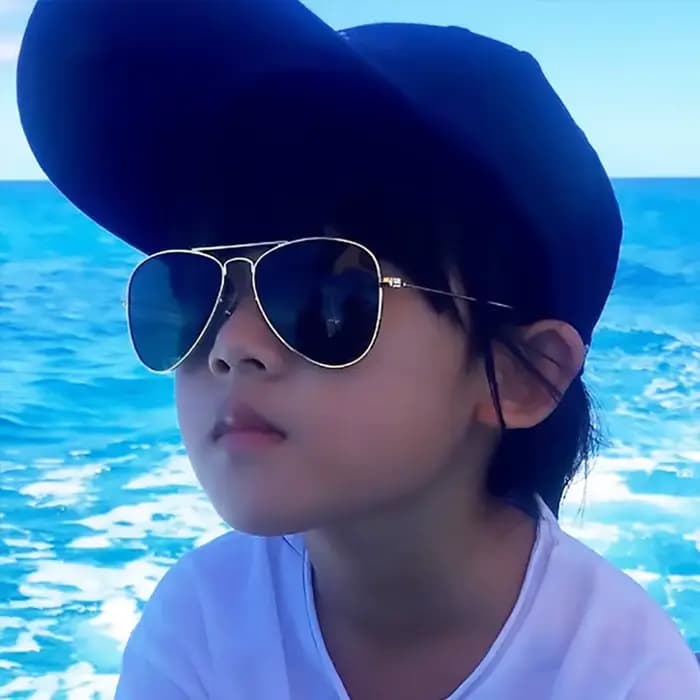 Lunettes de soleil d'aviation pour garçon et fille