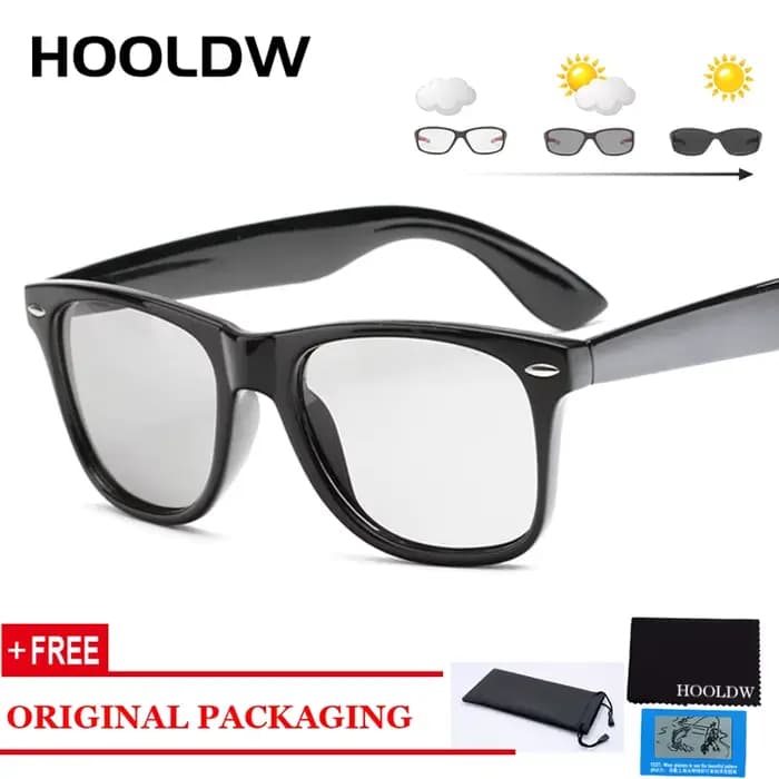 HOOLDW lunettes de soleil photochromiques femmes hommes conduite Anti-éblouissement lunettes polaris