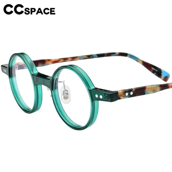 Lunettes optiques rondes en acétate pour hommes et femmes