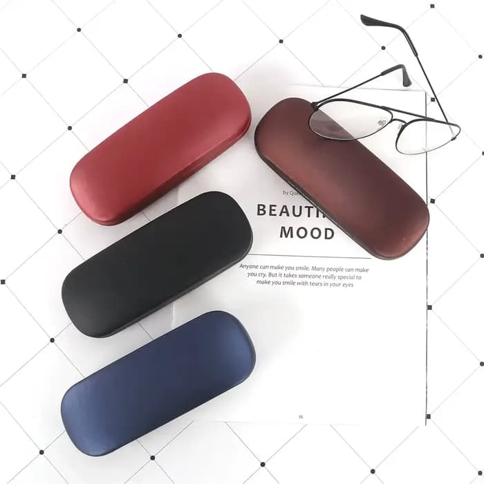 Boîte de rangement pour lunettes, étui rigide de couleur unie, étui rigide pour lunettes de soleil, pour activités de plein air, rangement à domicile, lunettes de lecture