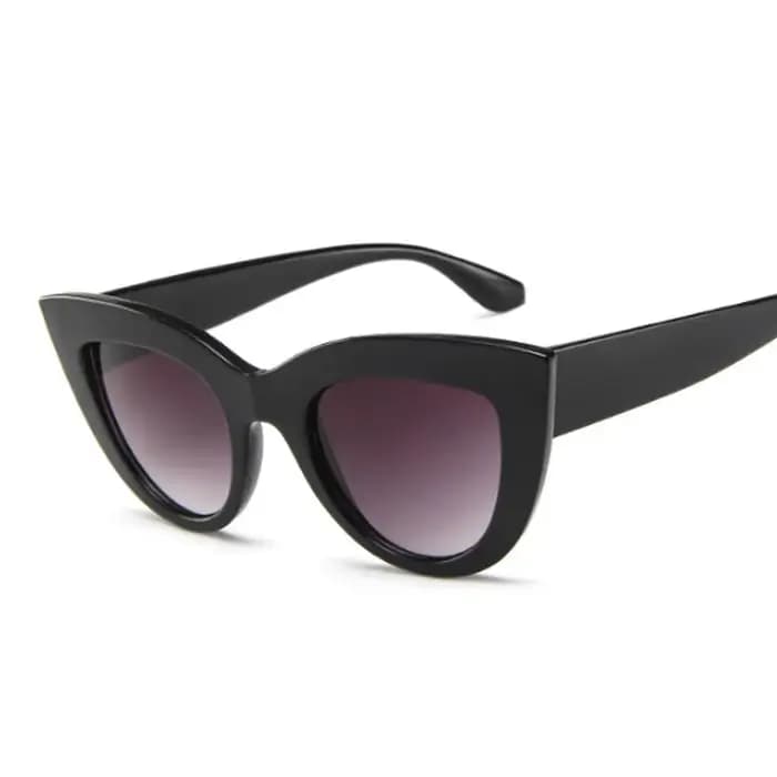 Marque lunettes De soleil yeux De chat femme mode grand cadre