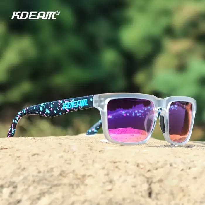 KDEAM-Lunettes de soleil carrées polarisées classiques pour hommes, pêche, taille unisexe avec embal