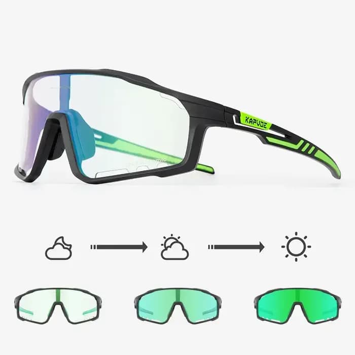 Photochromique 2025 hommes femmes Sport pêche course conduite lunettes de soleil vélo décoloration lunettes route vélo lunettes vtt lunettes