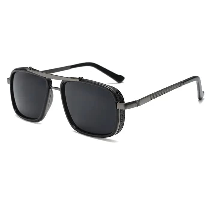 CRIXALIS métal Steampunk lunettes de soleil pour hommes mode Rock Hip Hop