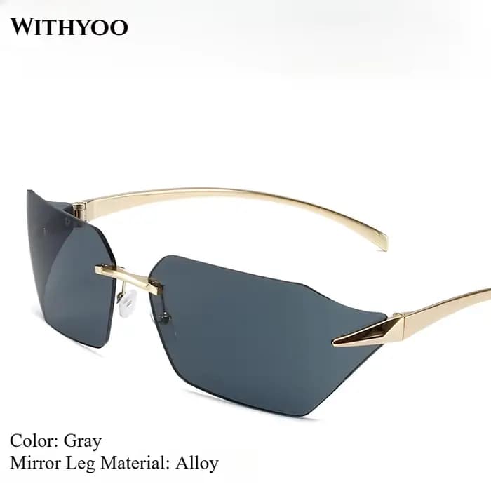ROXI | Lunettes de soleil irrégulières pour femmes et hommes, Design de marque, monture extérieure