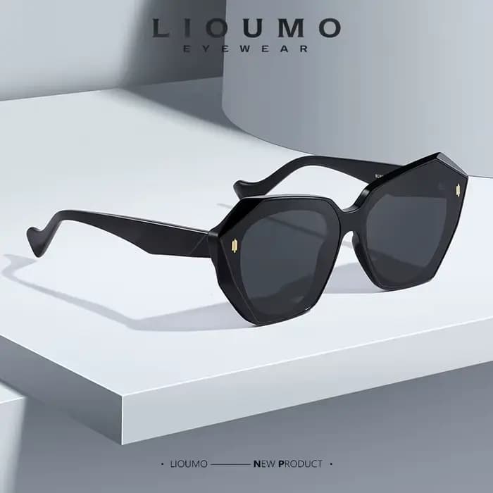LIOUMO marque de luxe Design lunettes de soleil pour femmes polarisées mode dames dégradé lunettes A