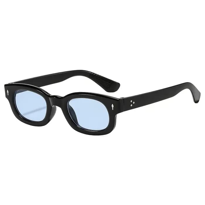 Lunettes de soleil carrées à monture fine et tendance pour hommes et femmes