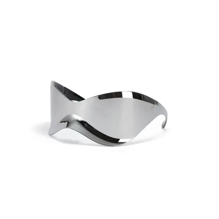 Lunettes de soleil Y2K enveloppantes pour femmes et hommes, verres miroir futuristes, sans monture,