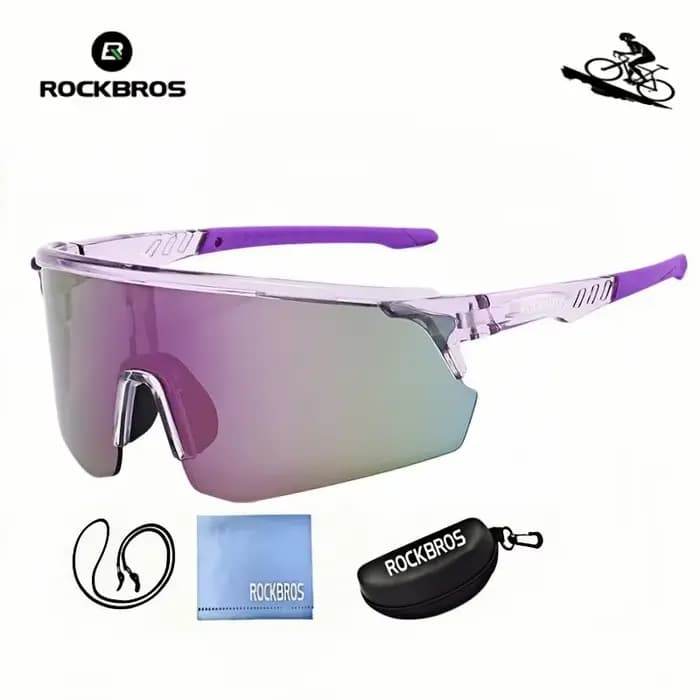 ROCKBROS Nouvelles lunettes de soleil grand format anti-vent pour le cyclisme