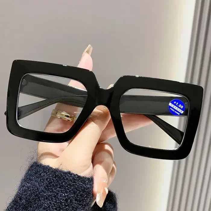 Lunettes transparentes rétro géométriques pour femmes