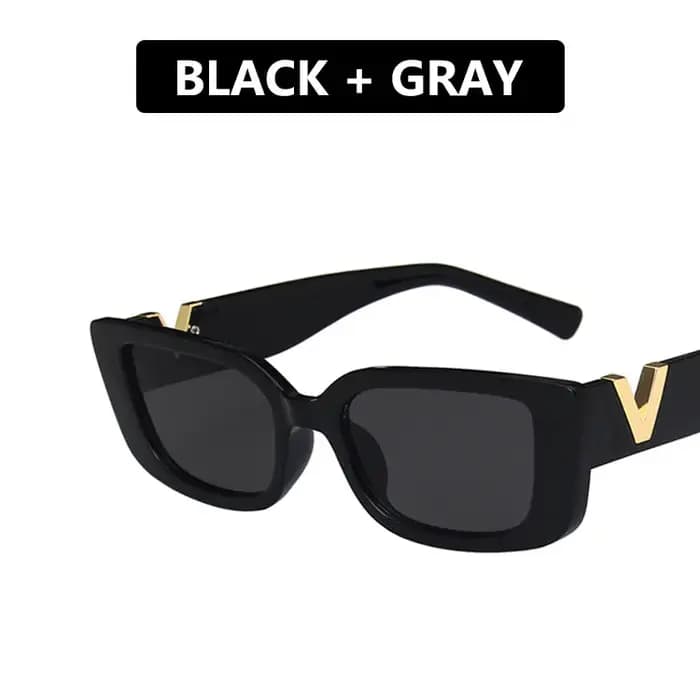Lunettes de soleil rectangulaires rétro pour femmes
