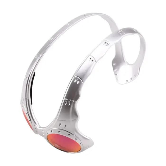 ABHS - Lunettes de soleil surdimensionnées pour le cyclisme en plein air, lunettes de sport, lunettes tendance rétro à monture métallique