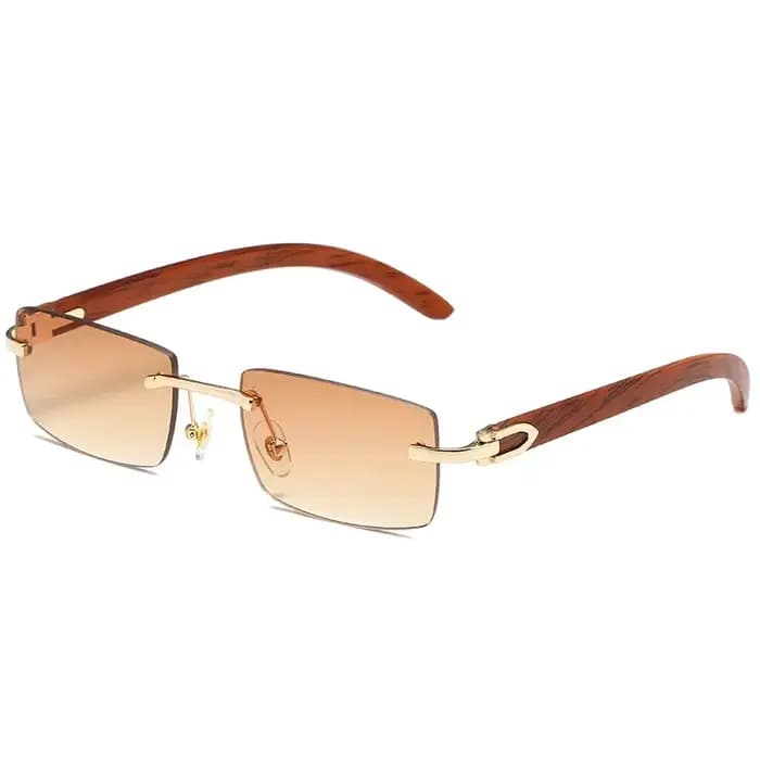 Lunettes de soleil à monture en bois
