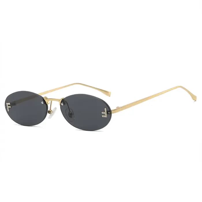 ZIROSAT-Lunettes de soleil sans monture pour hommes et femmes, alliage optique, contrevenants, montu