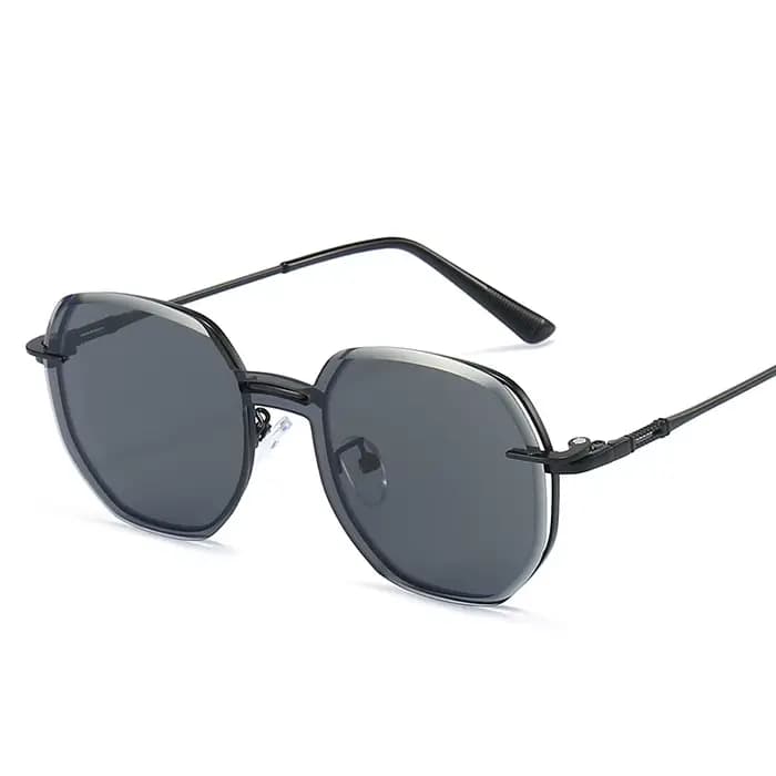 COHK rond aimant lunettes de soleil femmes pince sur lunettes métal optique Prescription montures de