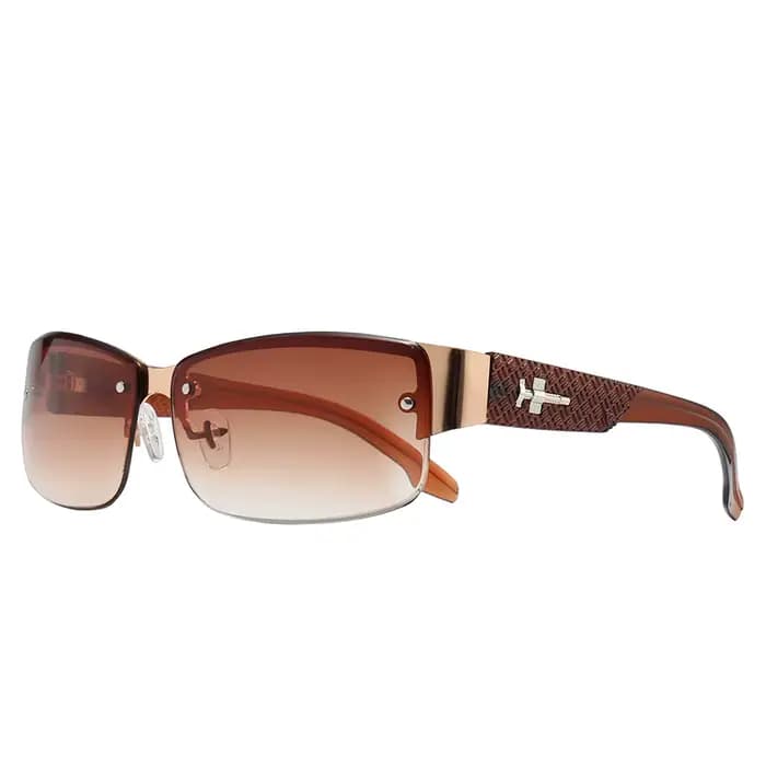 Lunettes de soleil vintage dégradées pour hommes et femmes