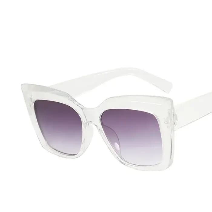 Lunettes de soleil tendance à grande monture œil de chat