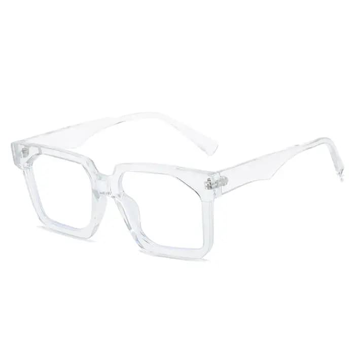 Lunettes de soleil carrées rétro à grande monture en plastique pour hommes et femmes
