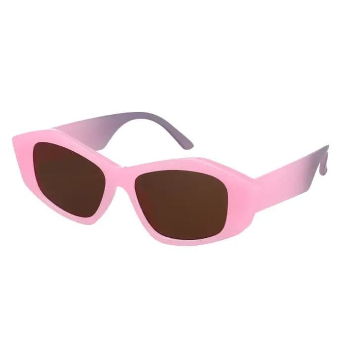 Lunettes de soleil à grande monture œil de chat