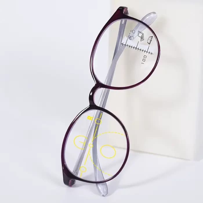 Lunettes de lecture progressives à monture noire pour femmes, verres presbyopes, monture de lunettes