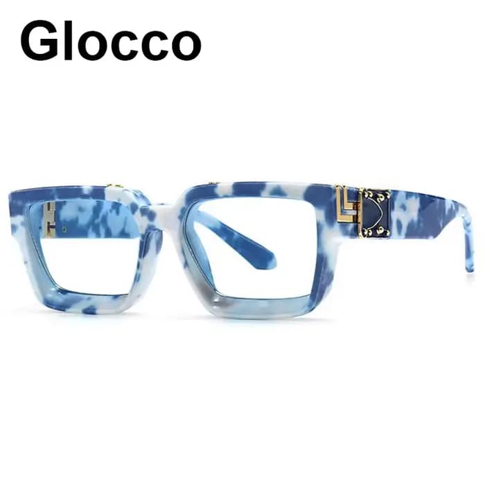Lunettes correctrices carrées surdimensionnées pour hommes