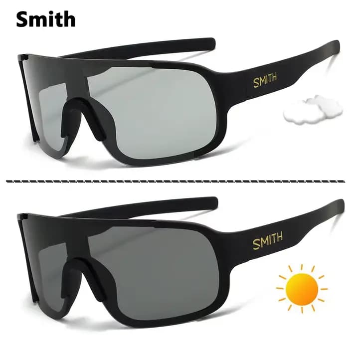 Lunettes de cyclisme Smith à double usage et à changement de couleur.