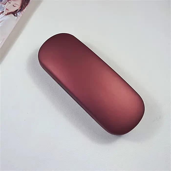 Boîte de rangement pour lunettes, étui rigide de couleur unie, étui rigide pour lunettes de soleil, pour activités de plein air, rangement à domicile, lunettes de lecture