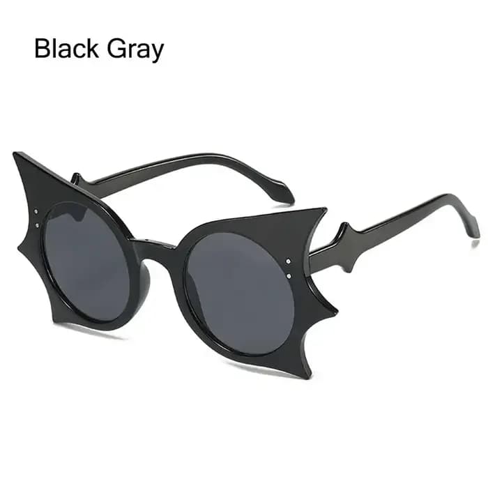 Lunettes de soleil gothiques en forme de chauve-souris sans bords pour femmes