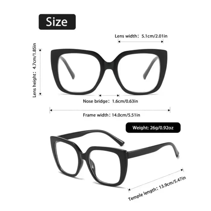 Lunettes de soleil œil de chat esthétiques littéraires pour femmes, grandes lunettes de soleil carrées rétro, lentille transparente zéro puissance pour femmes, accessoires lunettes