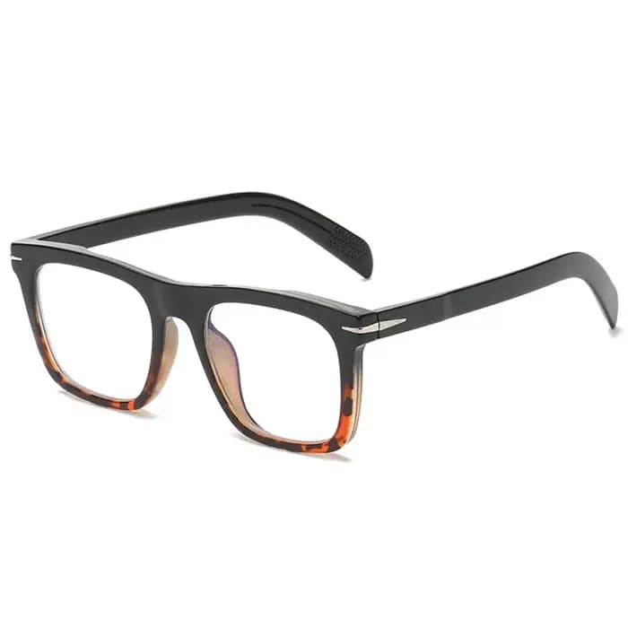 Lunettes carrées pour hommes, multifocales progressives, dioptrie standard pour hypermétropie, sans