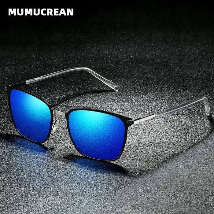 Lunettes de soleil pour hommes nouveauté lunettes de soleil polarisées carrées pilote en métal lunet