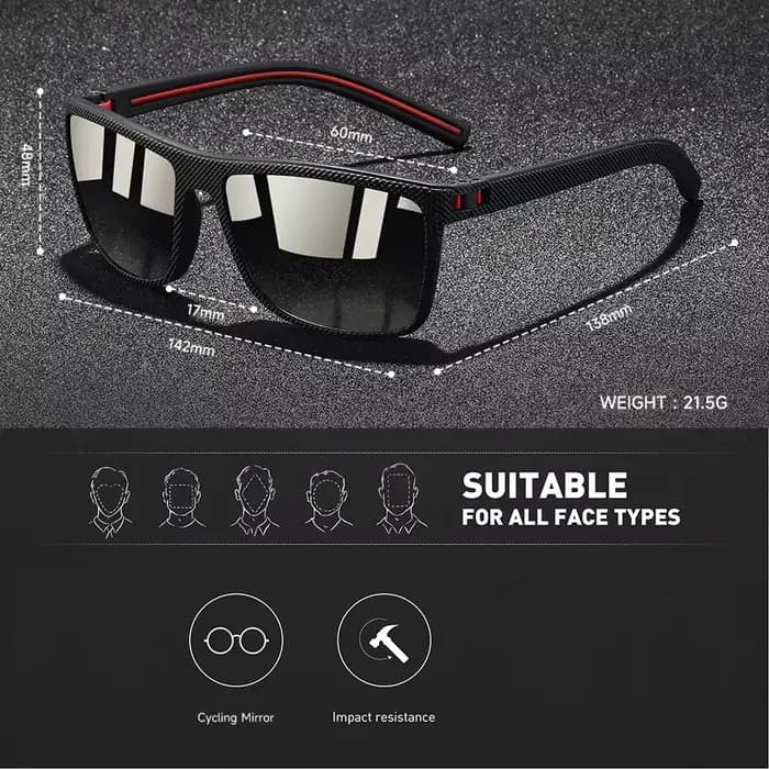 2 paires de lunettes de soleil carrées classiques tendance pour hommes et femmes