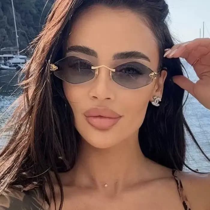 2026 mode petites lunettes de soleil irrégulières femmes rétro marque Design métal haute qualité cadre Vintage losange