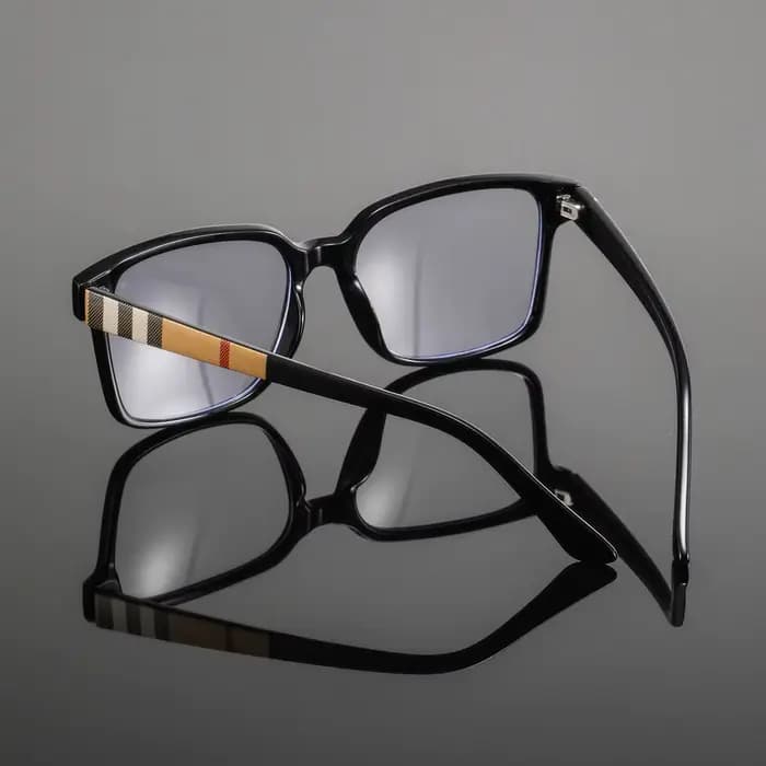 1 paire de lunettes carrées en plastique pour hommes, simples et artistiques, de style universitaire, uniques et polyvalentes, décontractées et relaxantes, avec une ambiance décontractée, lunettes san