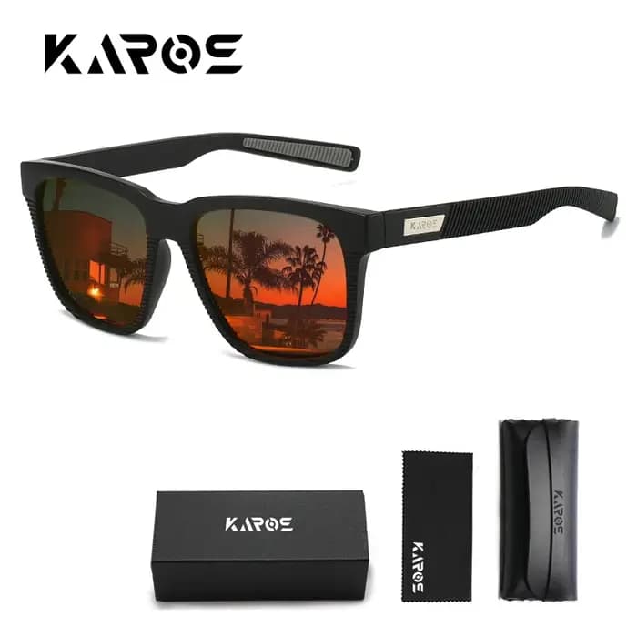 KAROS Lunettes de soleil polarisées tendance pour hommes et femmes